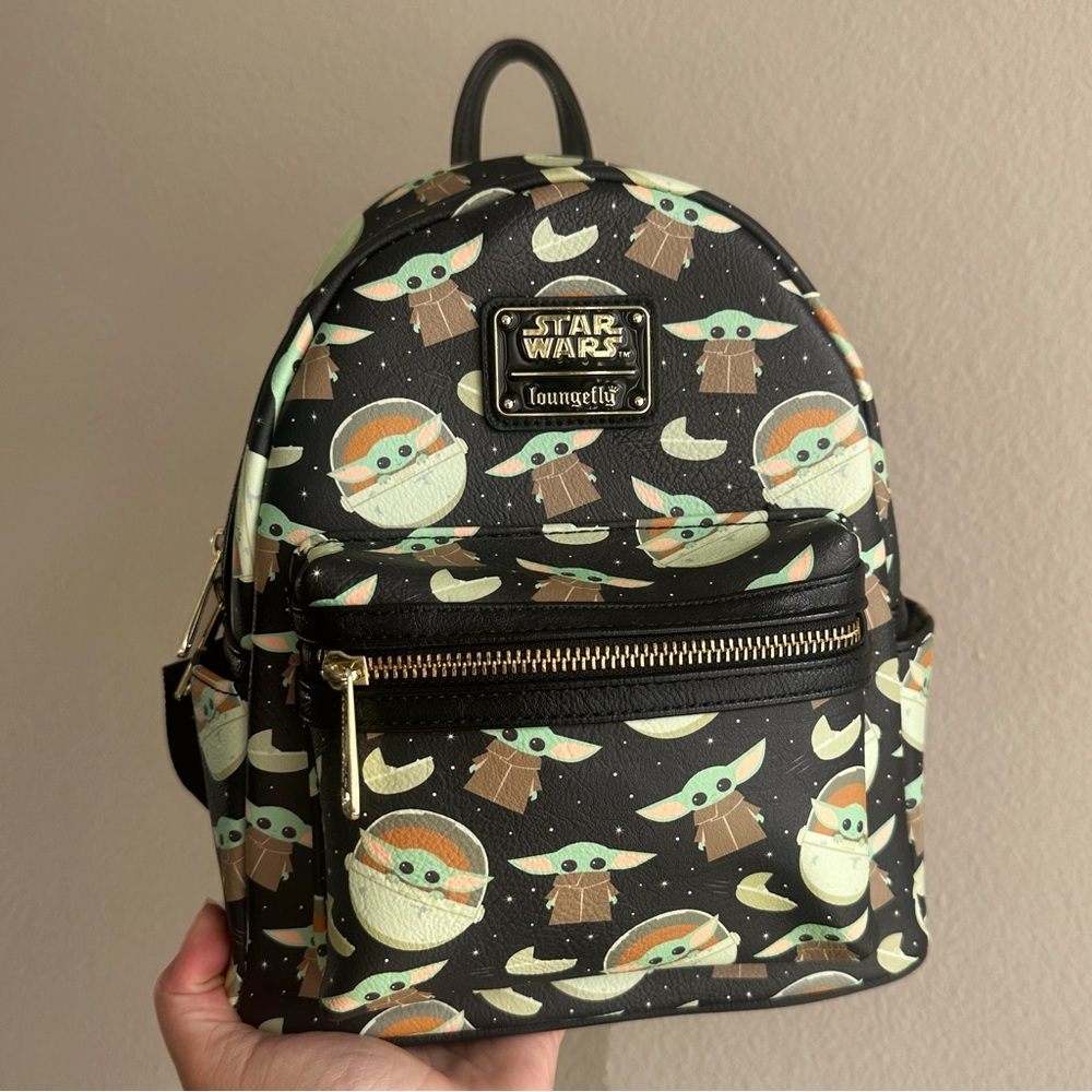 Grogu AOP Loungefly Mini Backpack